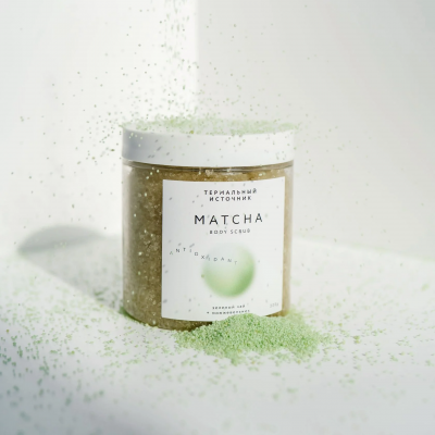 Скраб для тела MATCHA «Зеленый чай + Можжевельник», 300 г