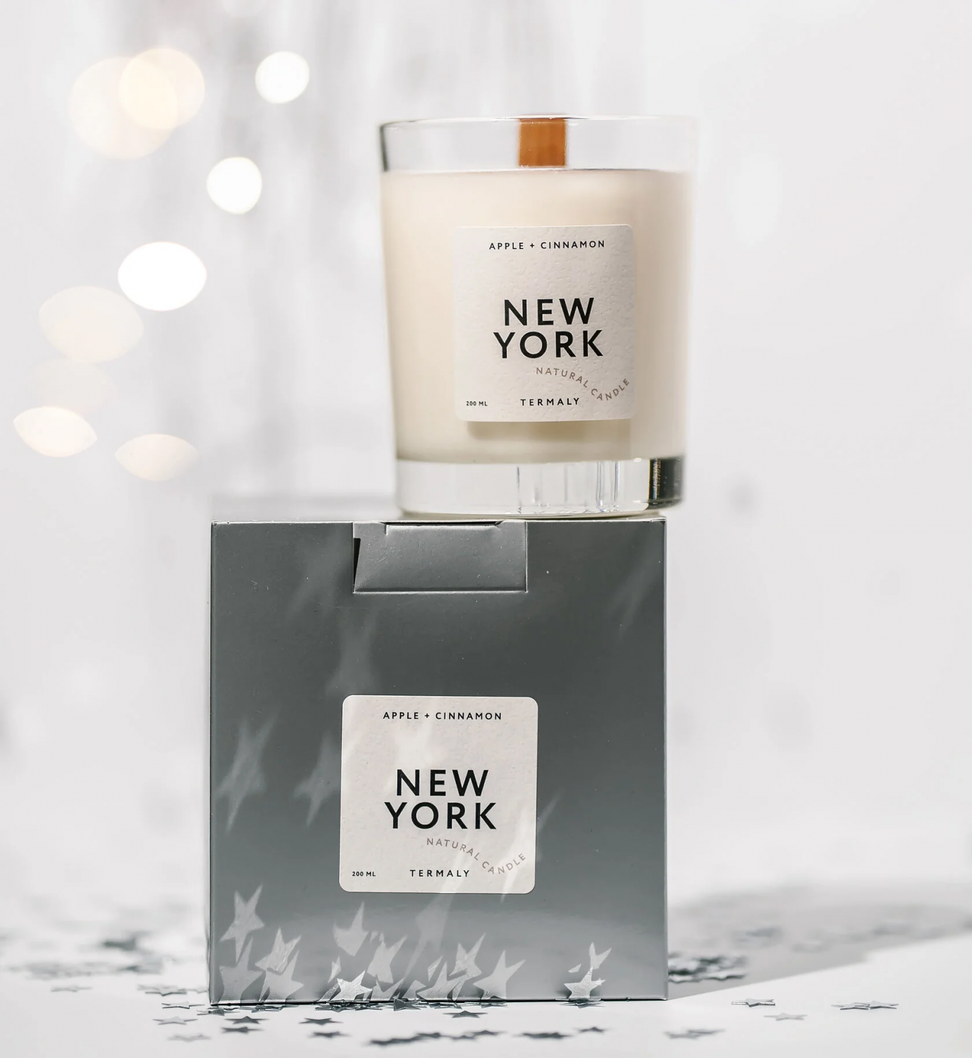 Ароматическая соевая свеча NEW YORK, 200 мл